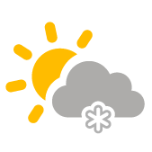 Nubi irregolari con neve Nubi irregolari con neve